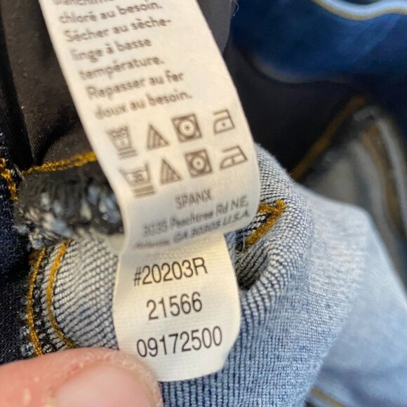 Spanx Women's Jeans Large Distressed Denim Skinny With Frayed Hem - Picture 14 of 16